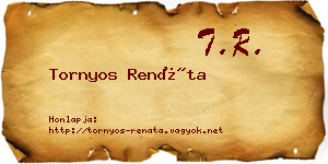 Tornyos Renáta névjegykártya