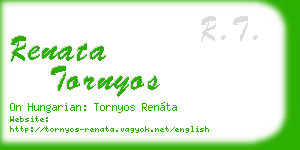 renata tornyos business card