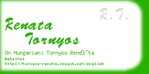 renata tornyos business card